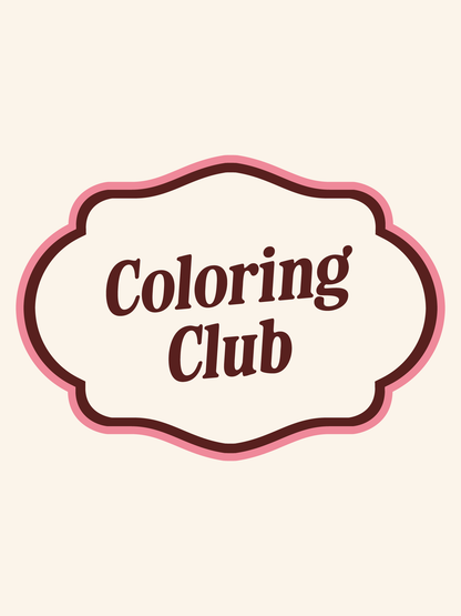Coloring Club Monthly Subscription