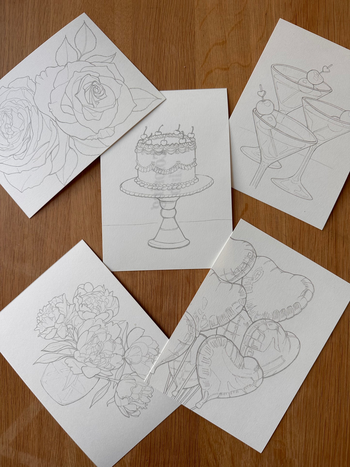 Always Galentines - Set of 5 Coloring Pages
